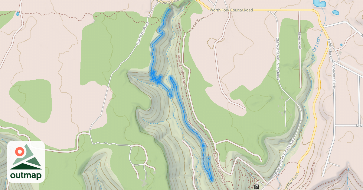 Map of Maverick Trail