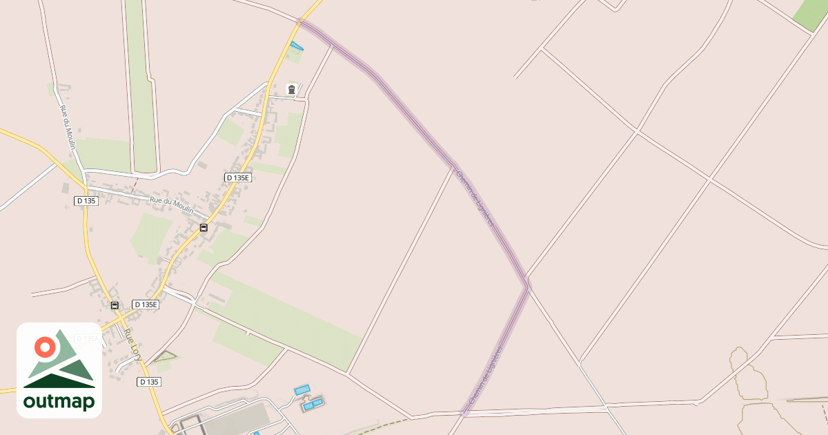 Map of Chemin de Lignières in Somme