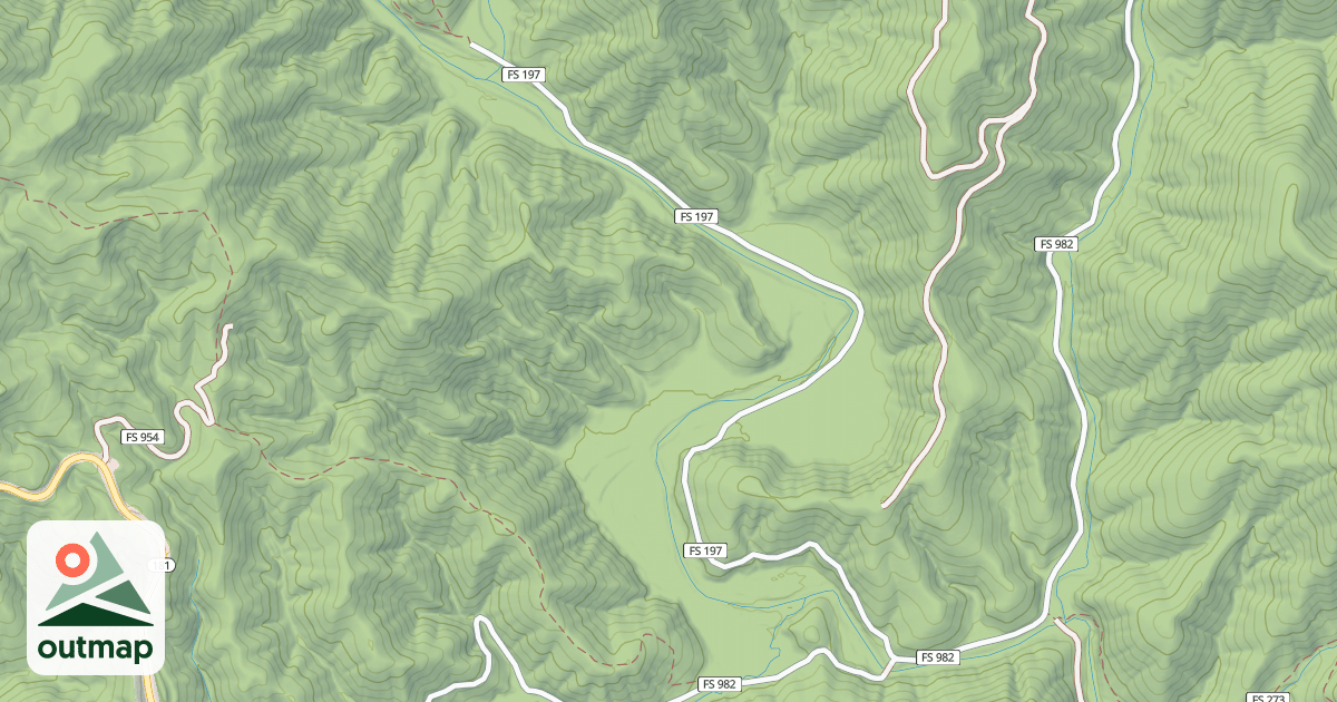 Map of RAVEN CLIFF