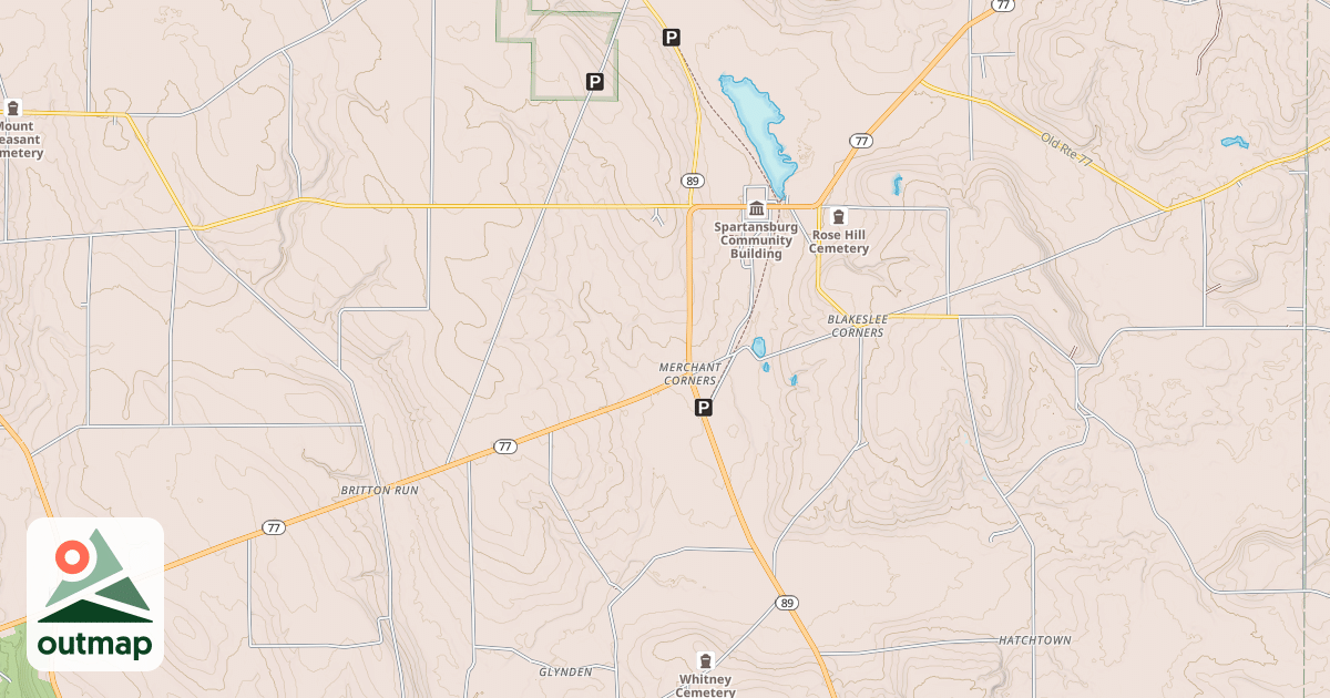 Map of East Branch Trail