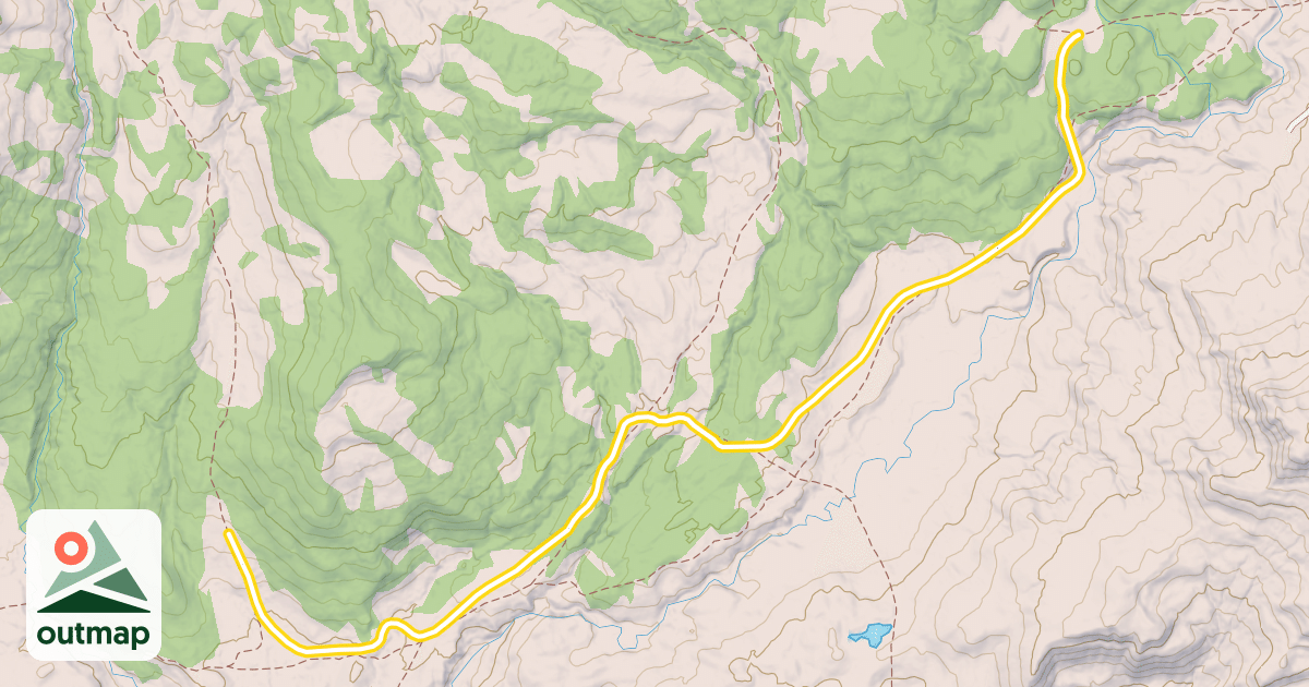 Map of Beauty Park Snowmobile Trail