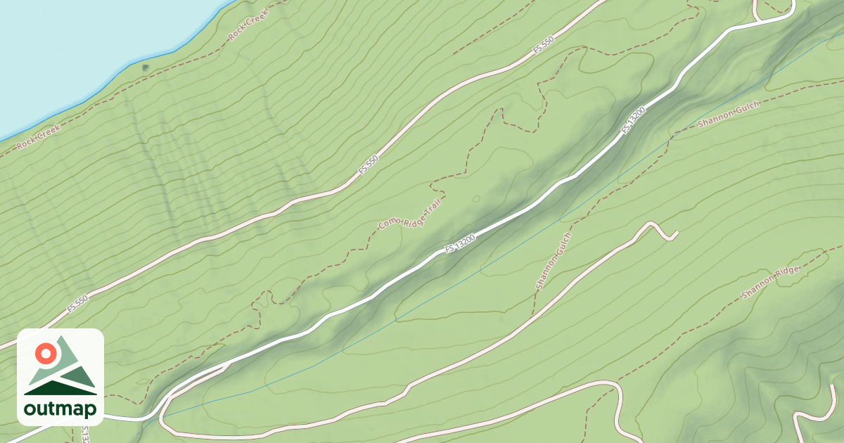 Map of (FDR) SHANNON-BUNKHOUSE
