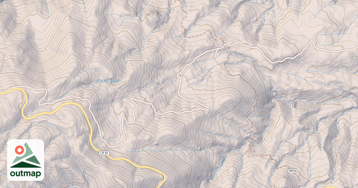 Map of MUD FLAT