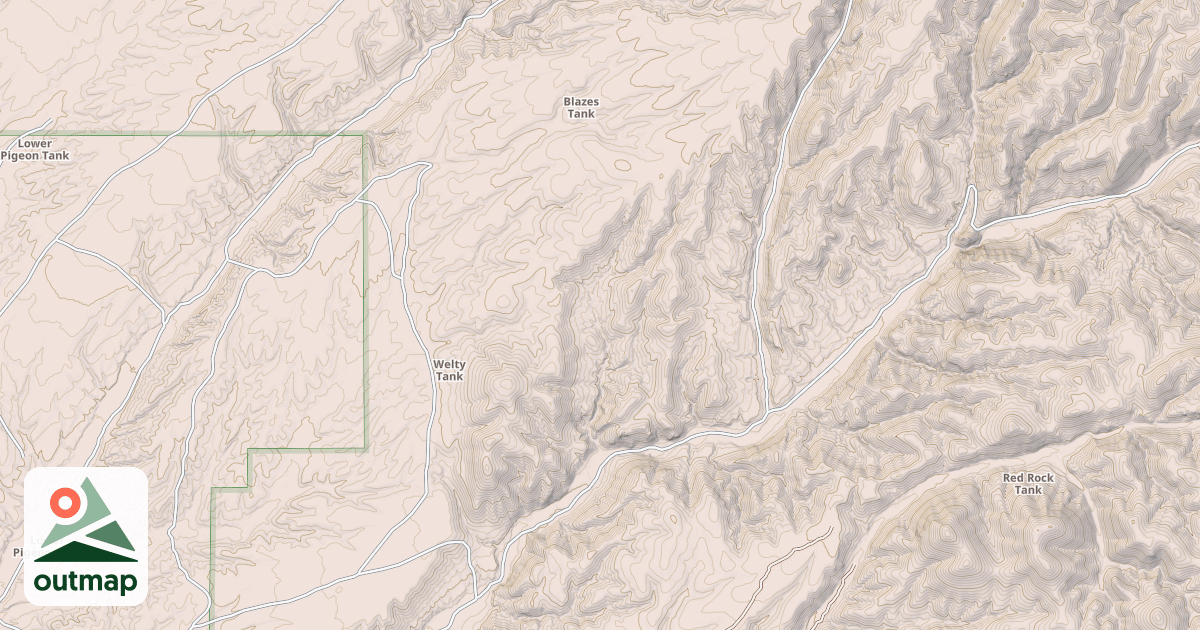 Map of WELTY HILL