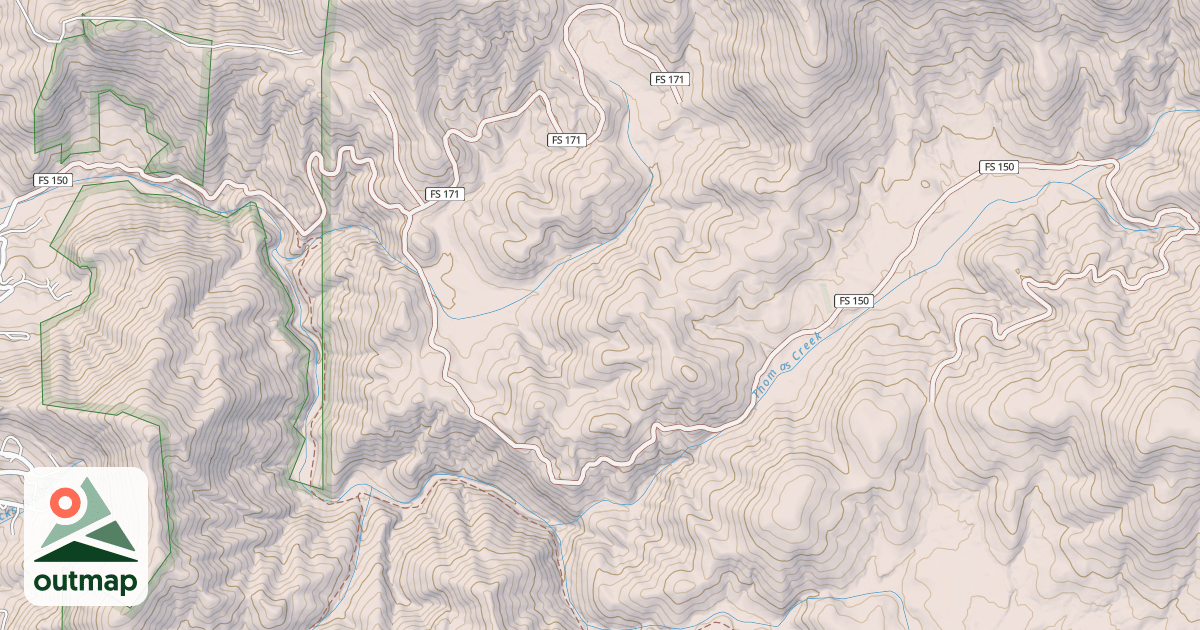 Map of DARNELL CREEK