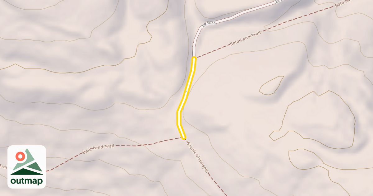 Map of Bald Land Trail