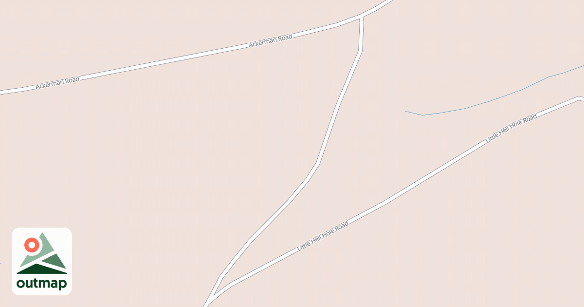 Map of LITTLE HELL HOLE B