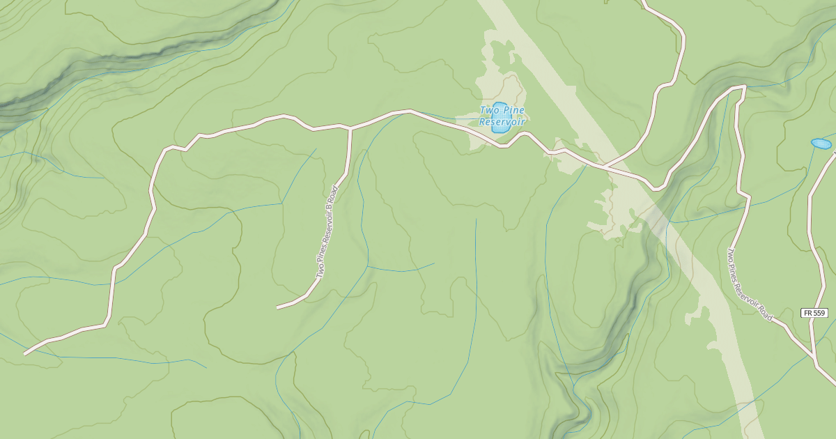 Map preview of TWO PINES RSVR