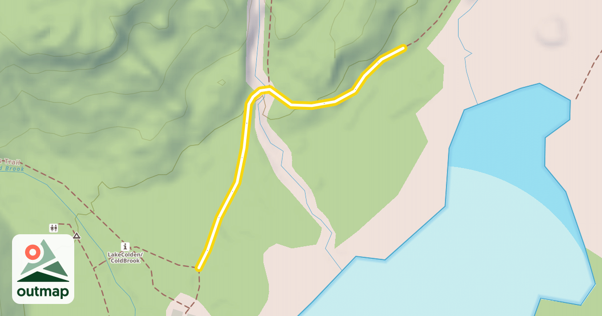 Map of Lake Colden Trail