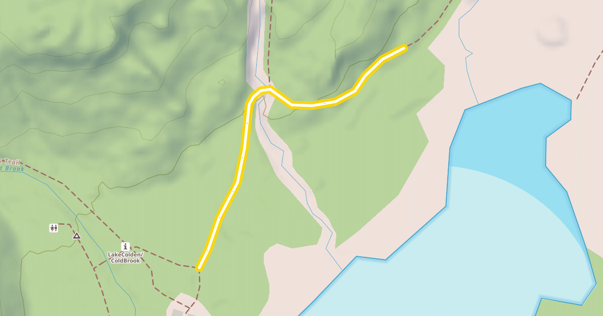Map preview of Lake Colden Trail