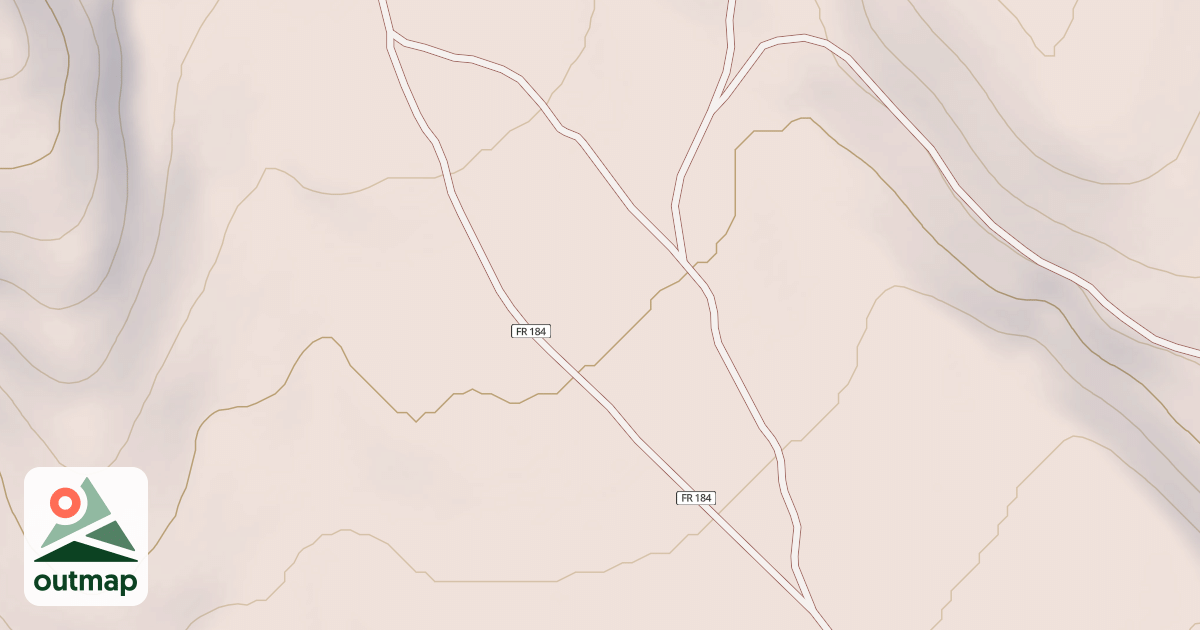 Map of LEFT FK. BOULDER CR SPUR A