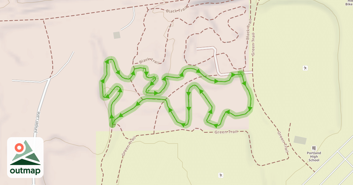 Map of Blue Trail in Ionia