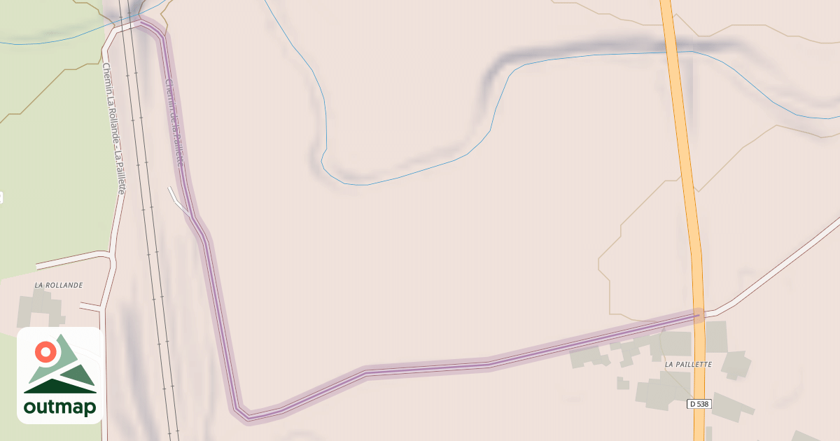 Map of Chemin de la Paillette