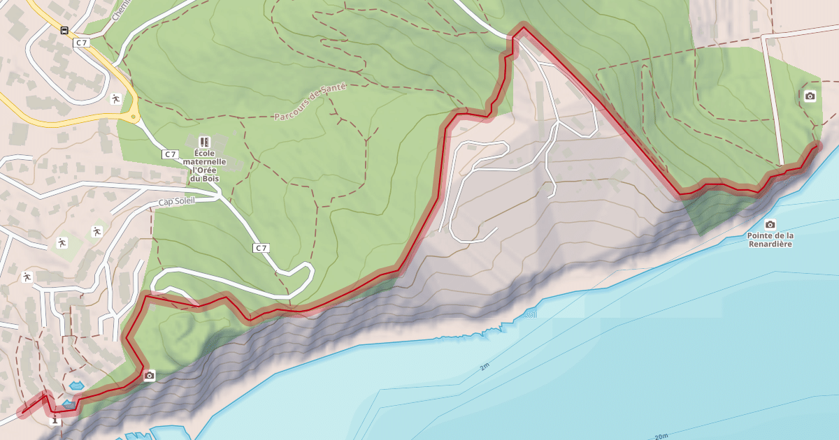 Map preview of Sentier des Douaniers
