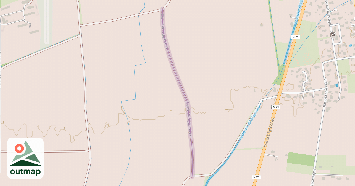 Map of Chemin de l'Ayguevives