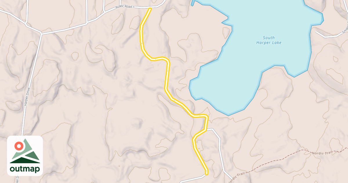 Map of Boy Scout Cabin Trail