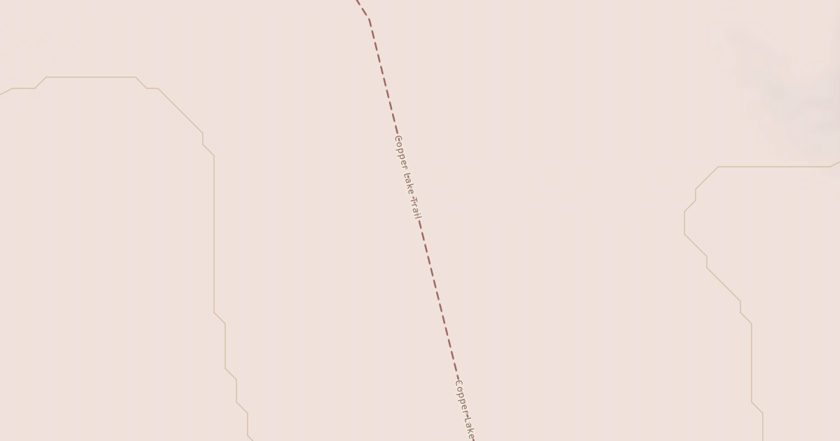 Map preview of Copper Lake Trail