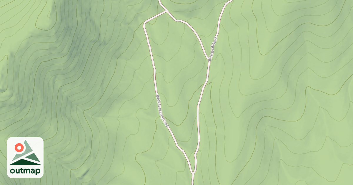 Map of BIRDS BEAK LOOP