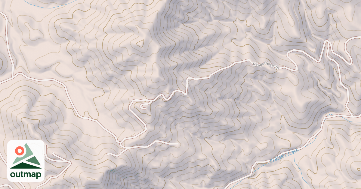 Map of USFS Motor Vehicle Use Map Trails 6832