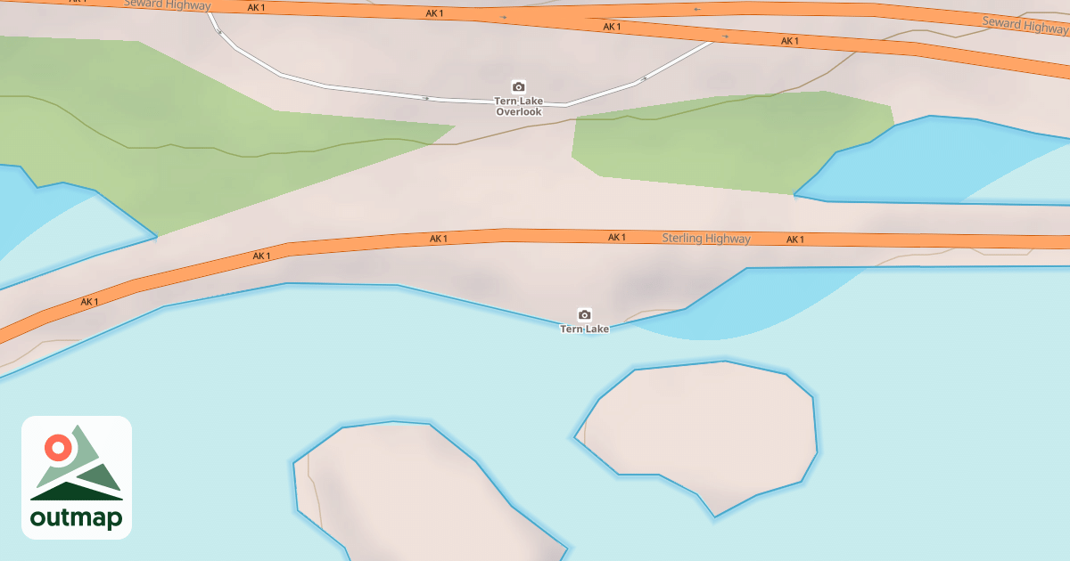 Map of TERN LAKE PARKING PULLOUT