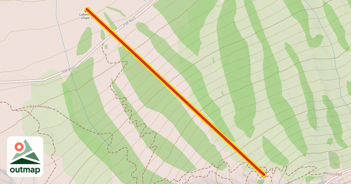 Map of Chair 7 - Lakeview