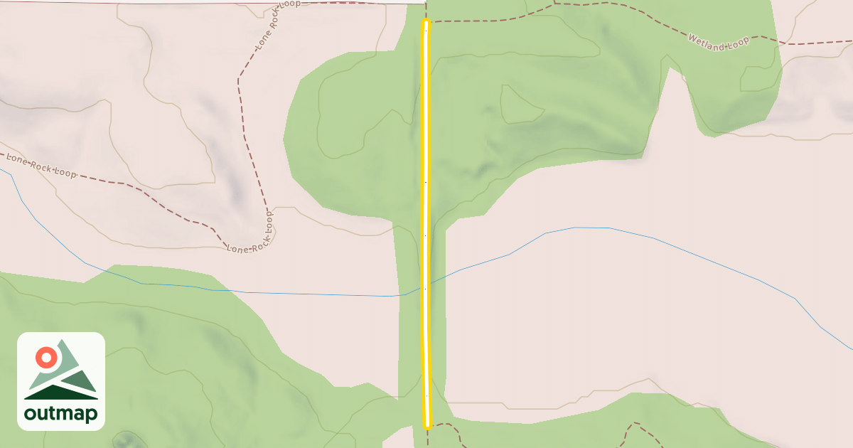 Map of Lone Rock Loop