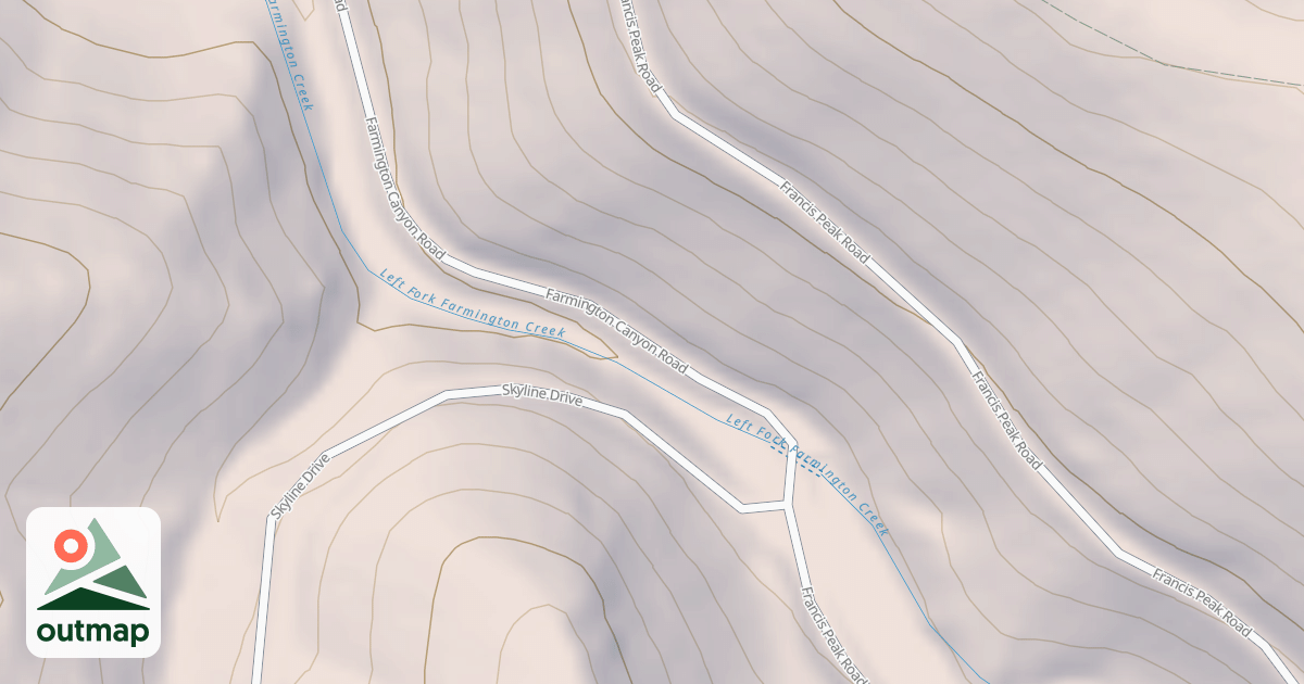 Map of FARMINGTON CANYON ATV