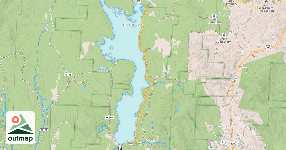 Map of Catamount Trail Section 4