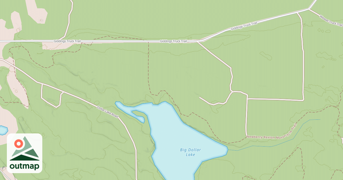 Map of Newberry-rexton Motorcycle Trail