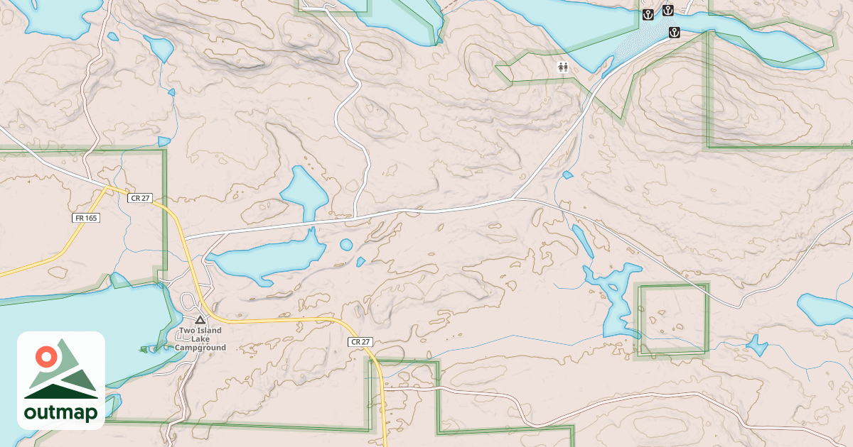 Map of EXPRESSWAY SNOWMOBILE ROUTE