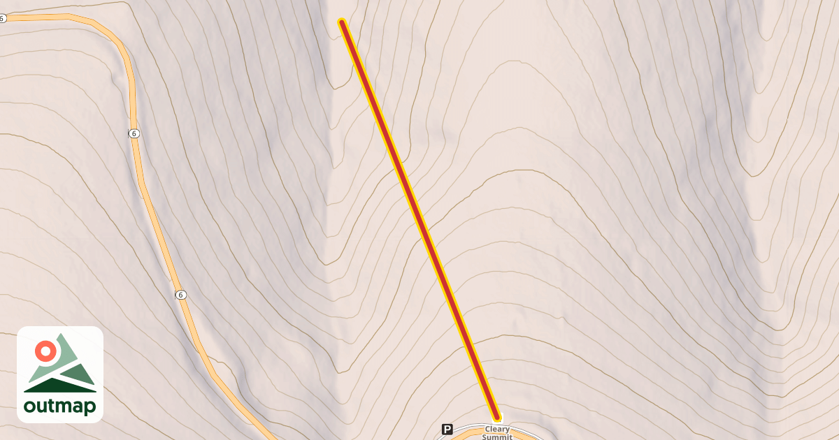 Map of Lower T-Bar