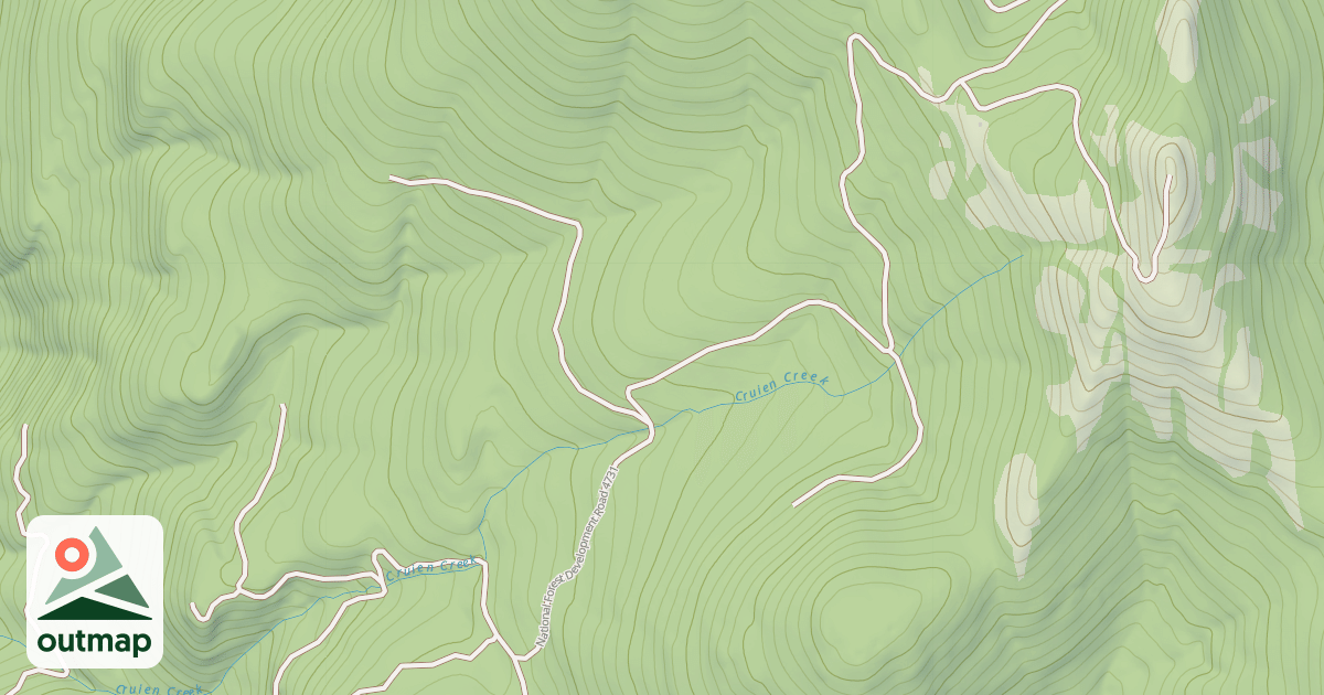 Map of Big Creek Baldy Snowmobl Loop