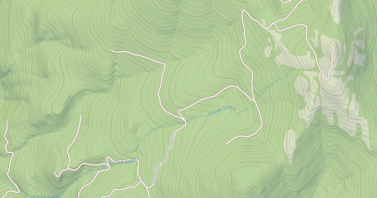 Map preview of Big Creek Baldy Snowmobl Loop