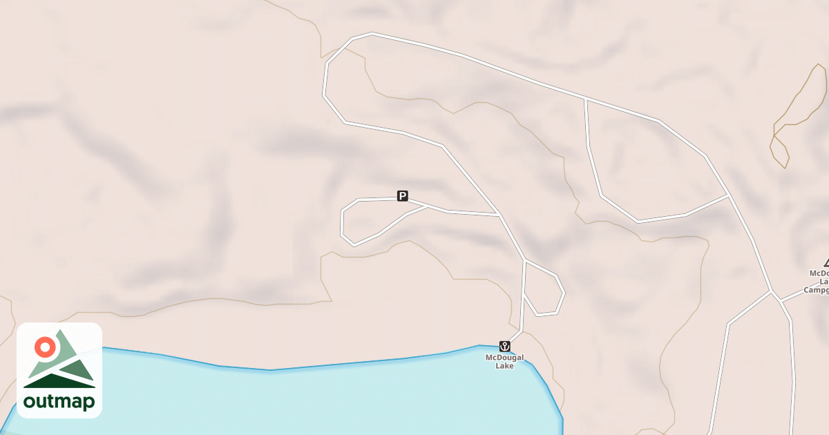 Map of MCDOUGAL LAKE CG PARKING LOT