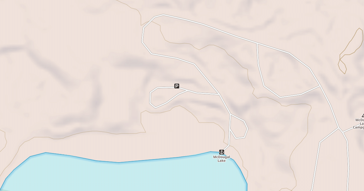 Map preview of MCDOUGAL LAKE CG PARKING LOT