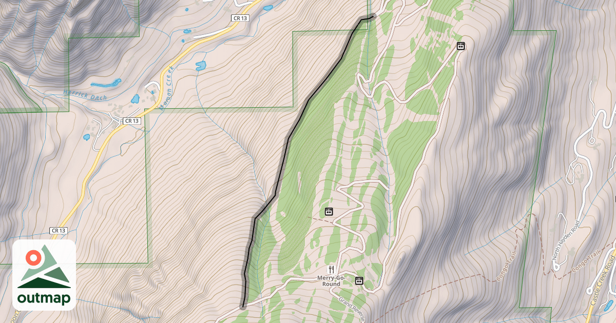 Map of Robinson's Run