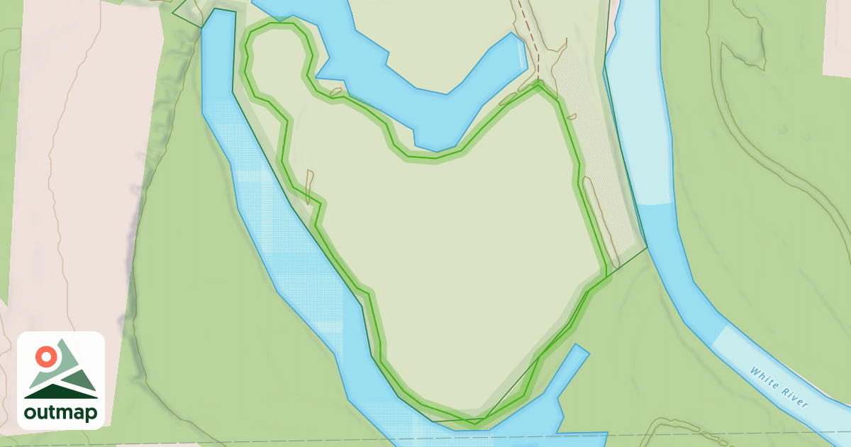 Map of Hidden Lakes Loop