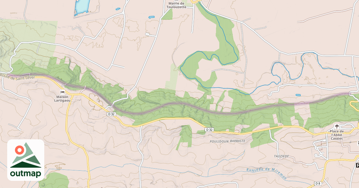 Map of Voie Verte de Chalosse