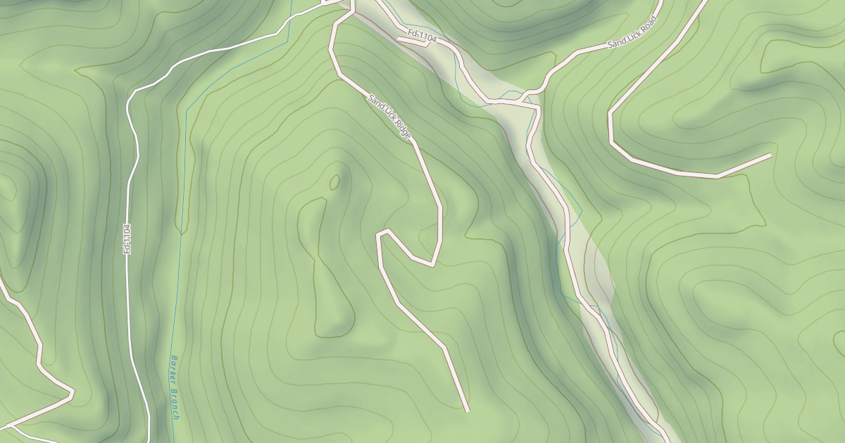 Map preview of SAND LICK RIDGE
