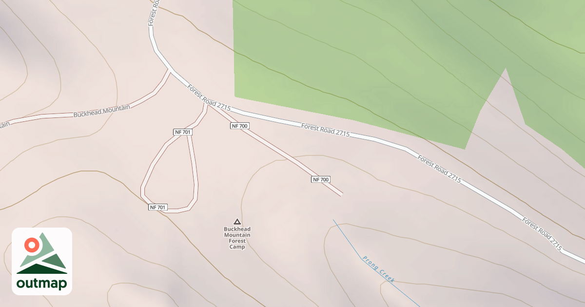 Map of BUCKHEAD CAMPWATER