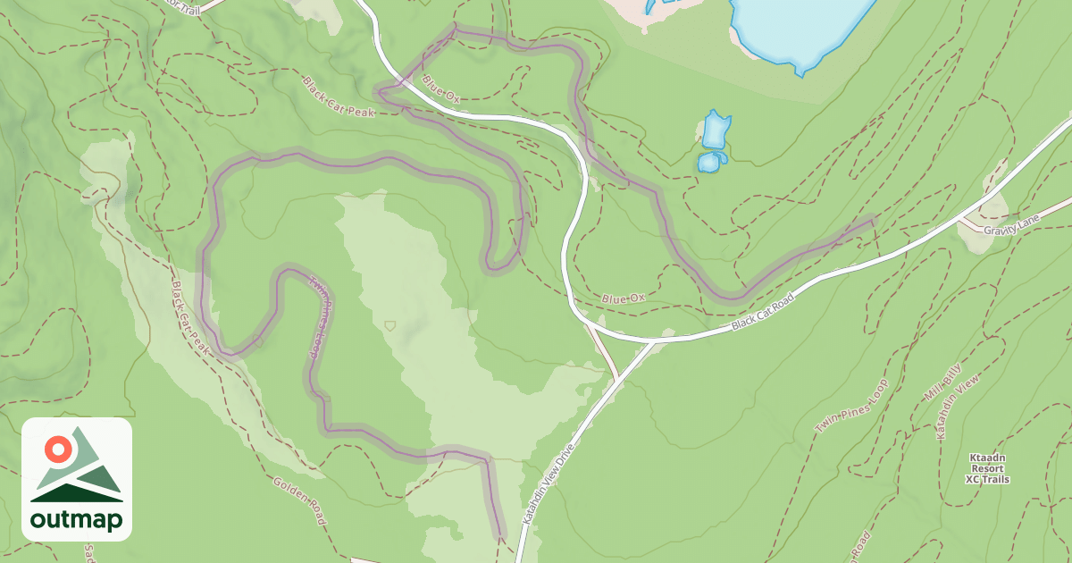 Map of Twin Pines Loop