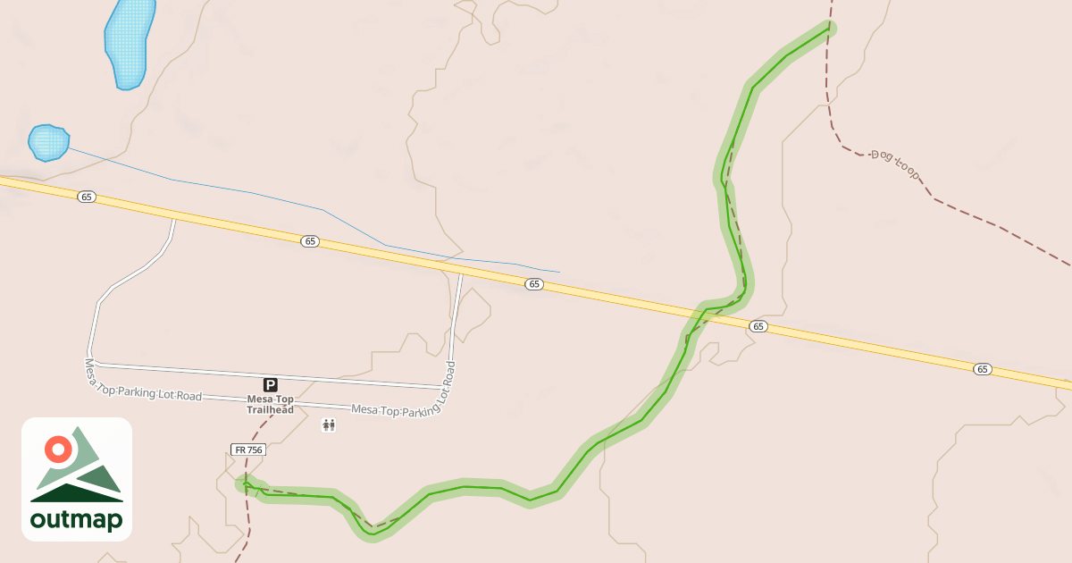 Map of County Line Grand Mesa Connector