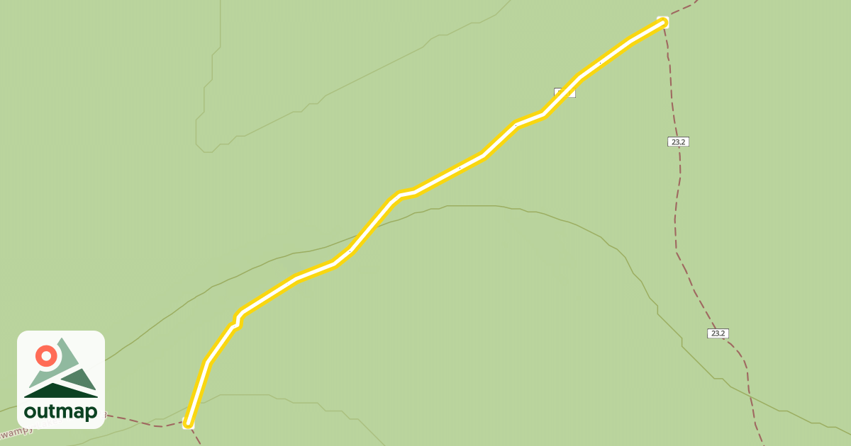 Map of Swampy Tie Trail #23.1