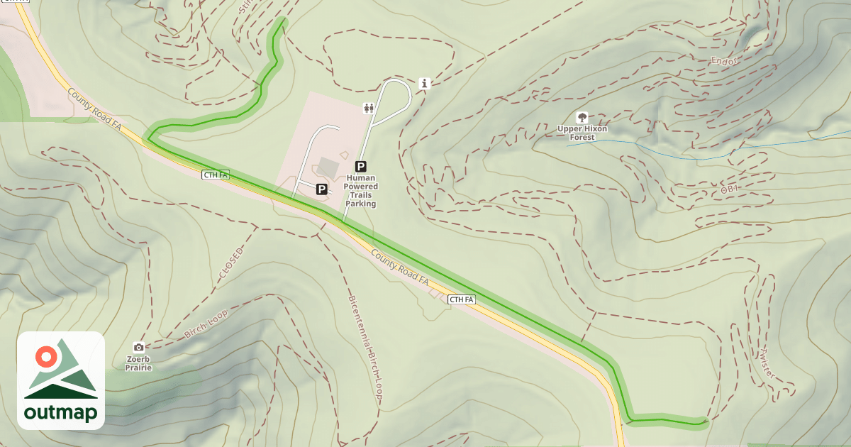Map of Prairie Loop (Lower)
