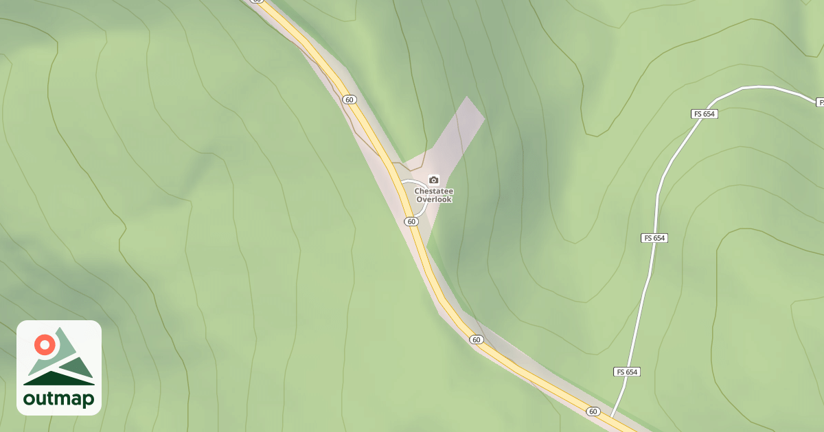Map of CHESTATEE OVERLOOK