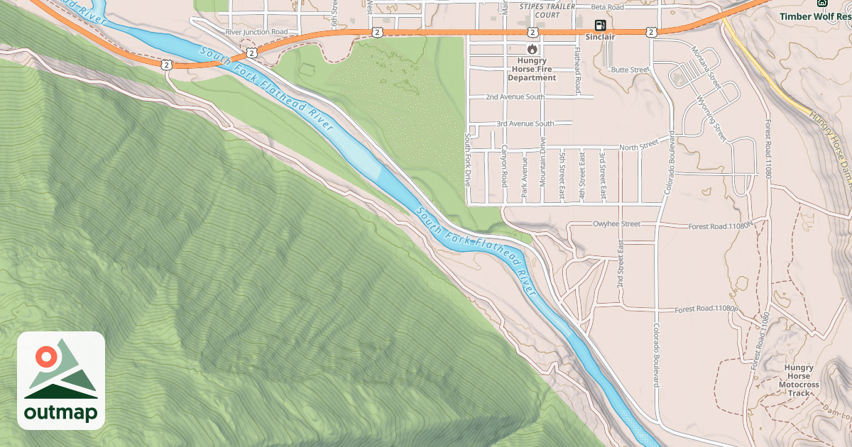 Map of COLORADO R