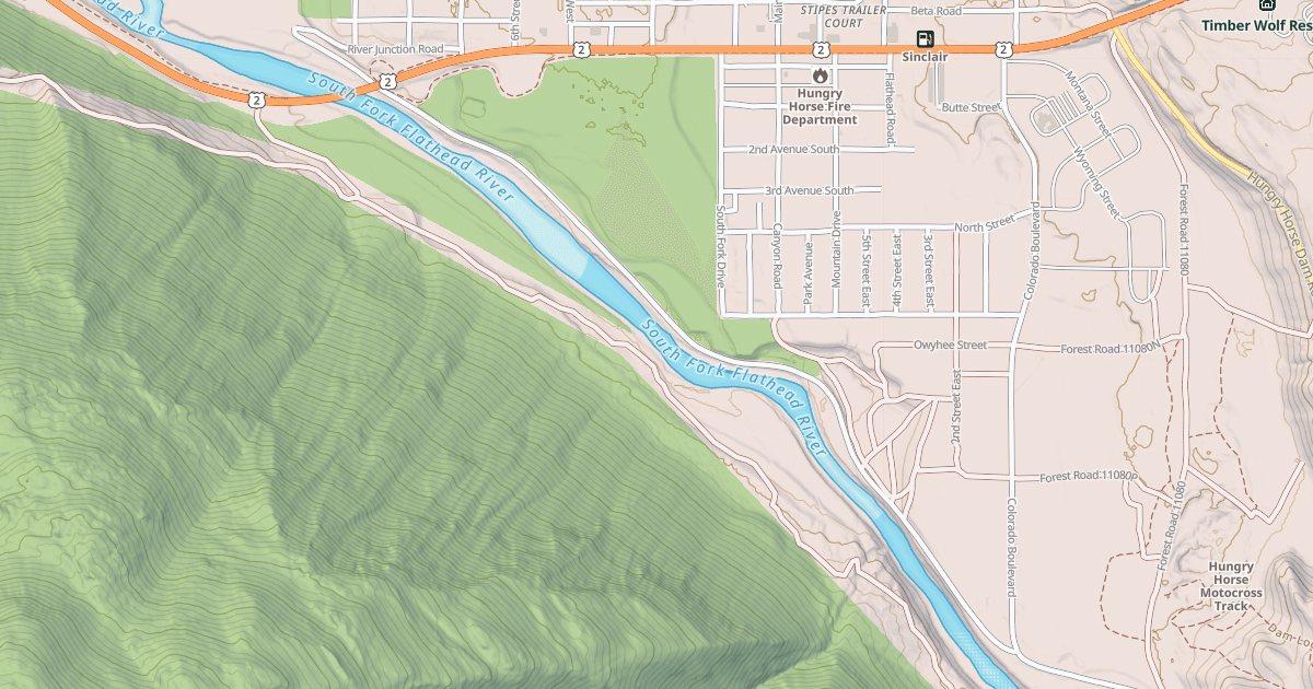 Map preview of COLORADO R