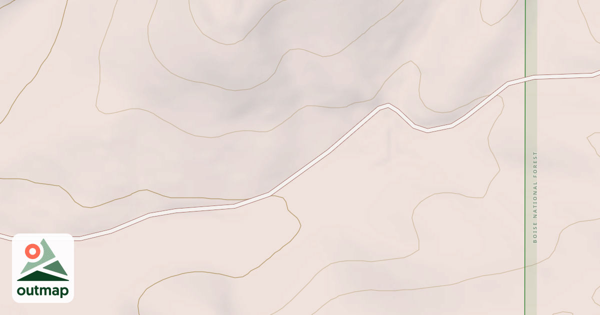 Map of MOORES FLAT