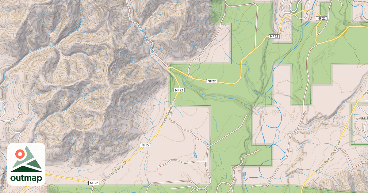 Map of DONKEY CRK/GRISDALE