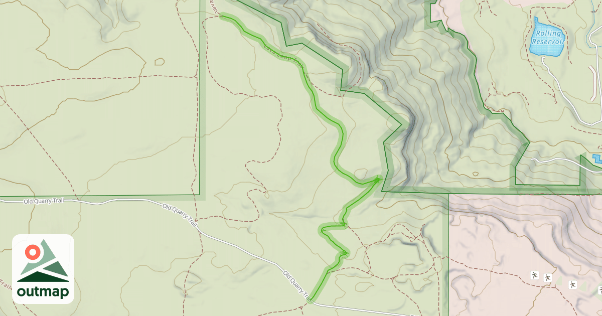 Map of Lava Loop Trail